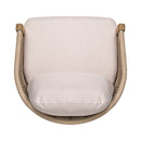 Grotta - Outdoor Dining Arm Chair (Set of 2) - Teak / Beige