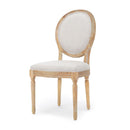 French Country Inspired Dining Chair With Iconic Round Backrest