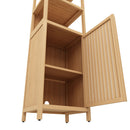 Storage Cabinet With Tall Linen Tower, Multifunctional For Bathroom