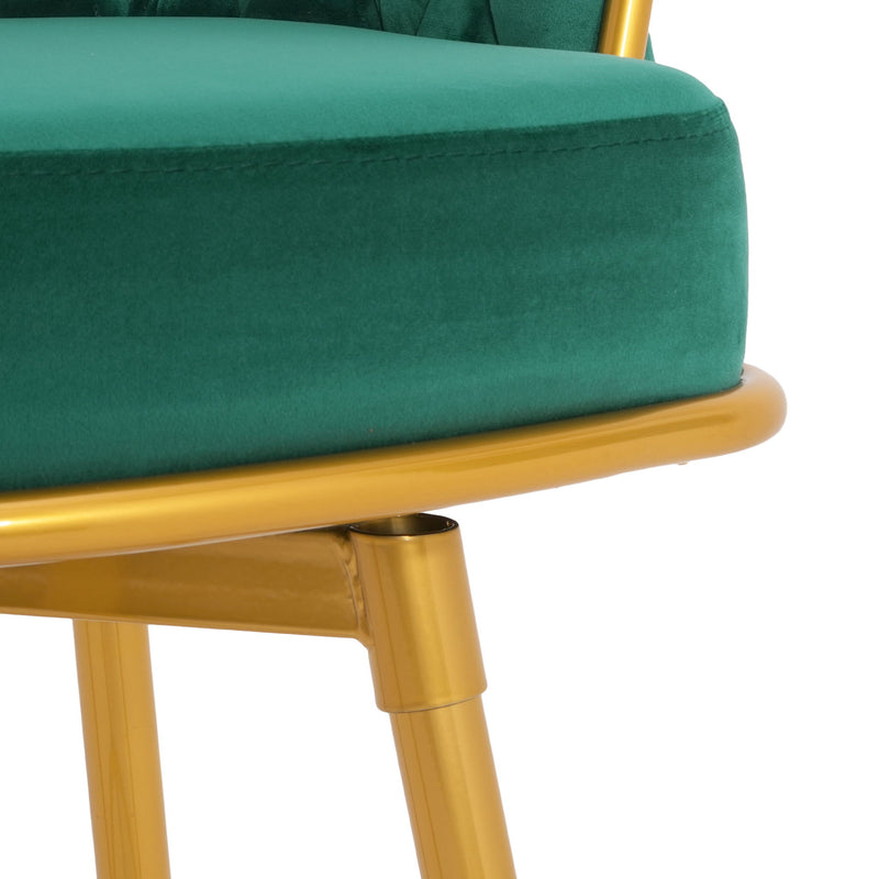 Modern Low Back Upholstered Counter Height Bar Stools (Set of 2)