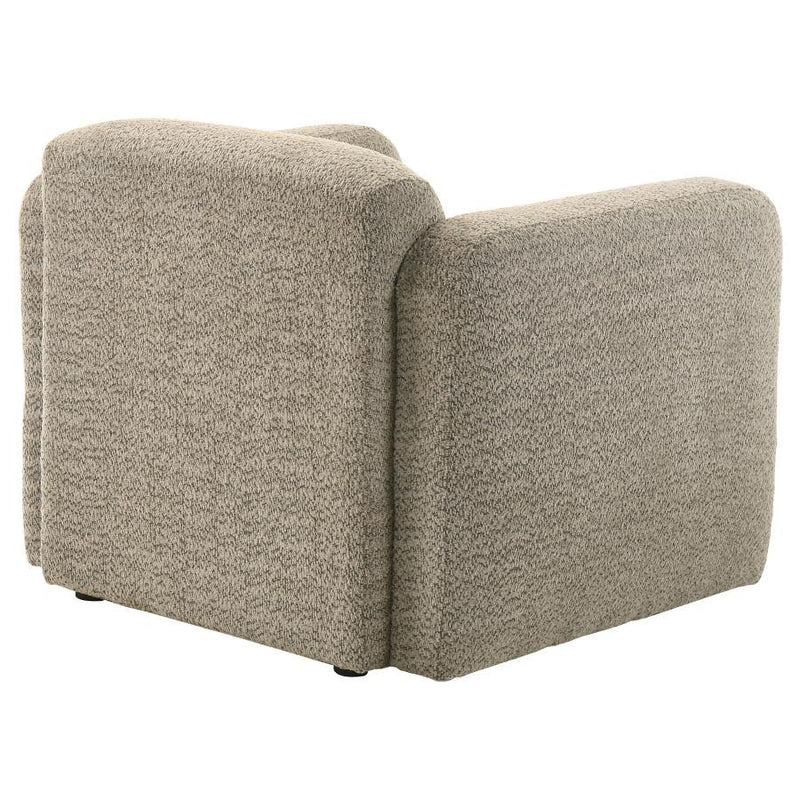 Dorset - Fabric Upholstered Round Track Arm Accent Chair