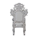 Valkyrie - Arm Chair (Set of 2) - Synthetic Leather & Antique Platinum