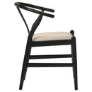 Crestmont - Wood Wishbone Dining Side Chair (Set of 2) - Black