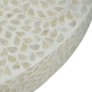 Unique Capiz Coffee Table & Pedestal Base