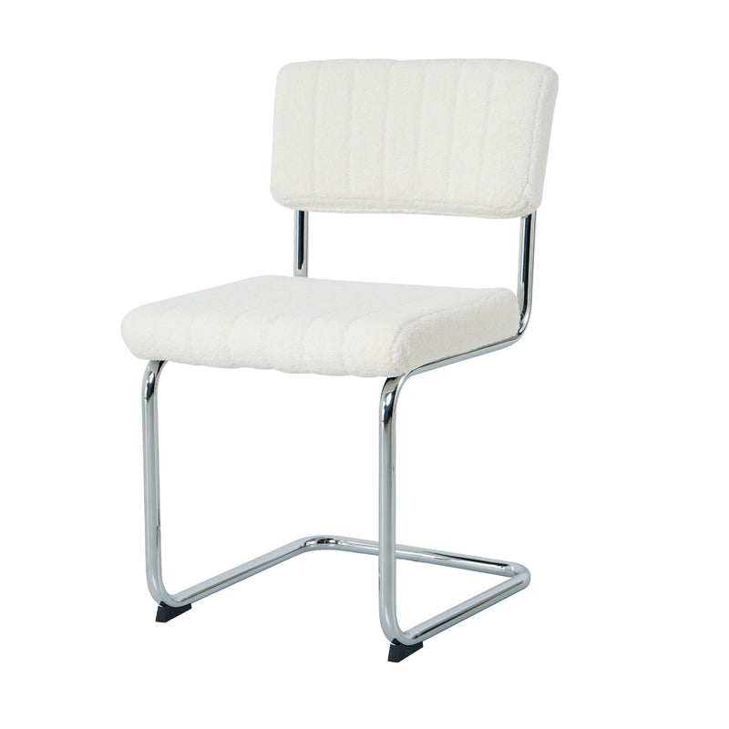 Modern Luxury Dining Chair With Metal Legs And Bow Design (Set of 4)