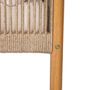 Modern Outdoor Woven Lounge Chair With Solid Wood Frame - Teak