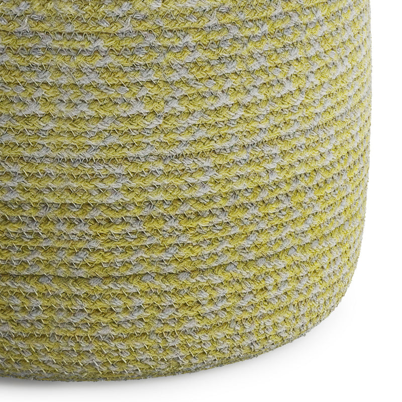 Bayley - Versatile Round Braided Pouf