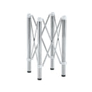 Simple Silver Stainless Steel Folding Table Frame Multifunctional Space Saving Design.Separate Folding Table Legs That Can Be Paired With Various Sizes And Styles Of Tabletops - Silver