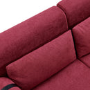 Modern Loveseat Sofa 2 Seater With USB Ports, Cylindrical Armrests