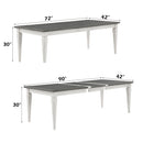 Katia - Dining Table With Leaf - Rustic Gray & Weathered White