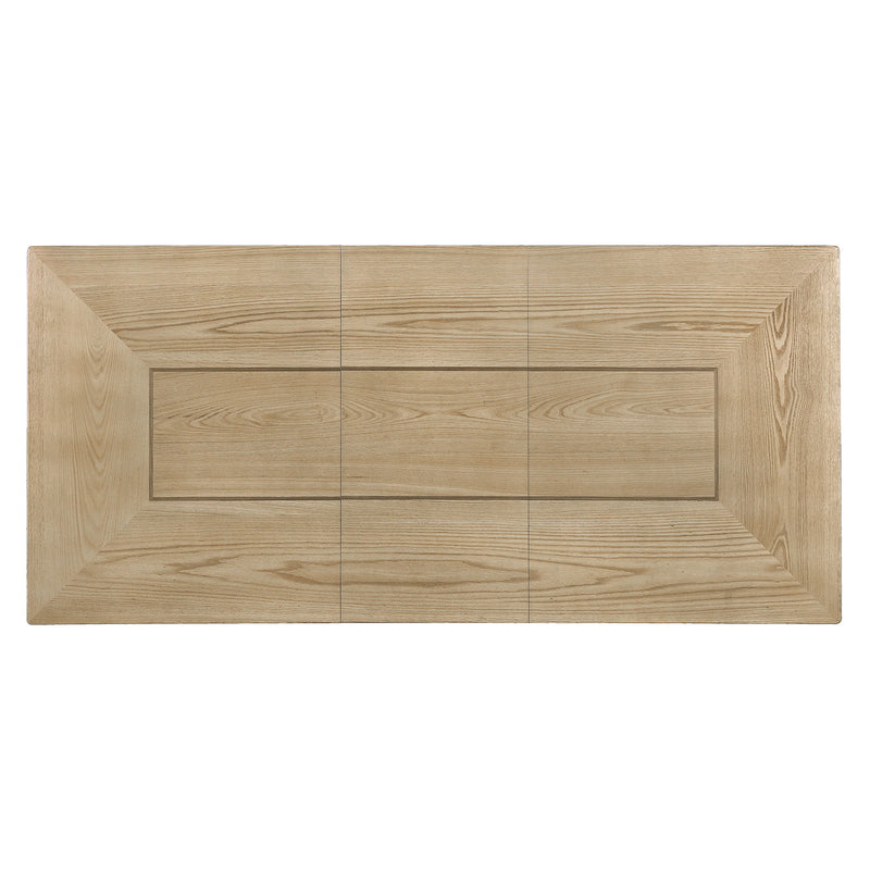 Farmhouse Wooden Kitchen Table With Removable Leaf