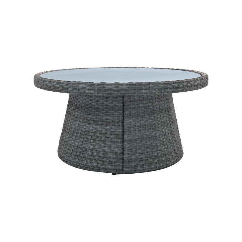 10 Piece Outdoor Sectional Half Round Patio Rattan Sofa Set