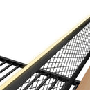 Full Size Bunk Bed With Built In Desk, Light, And 2 Drawers - Black