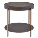 Weyton - End Table - Light Brown & Champagne