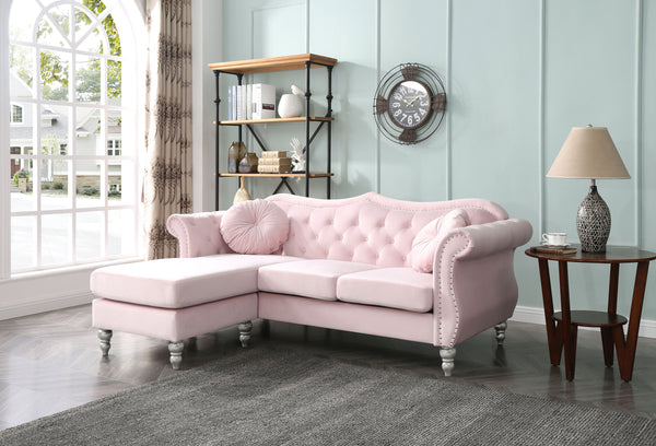 Hollywood - G0664B-SC Sofa Chaise - Pink