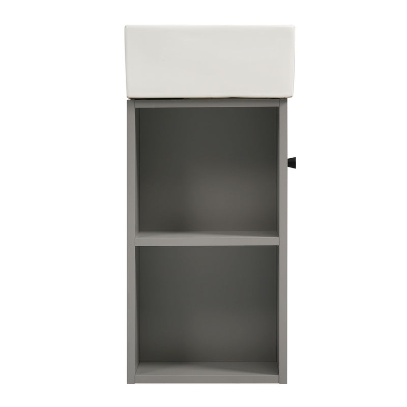 Modern Floating Bathroom Vanity With Ceramic Basin Perfect For Small Bathrooms