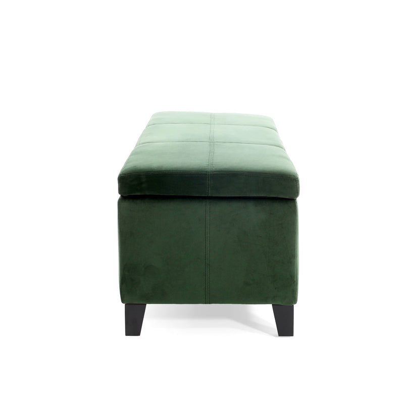 Glouster - Storage Ottoman - Retro Green