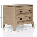 2 Drawer Nightstand - Sand