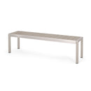 Outdoor Modern Aluminum Dining Bench, Durable And Elegant Design