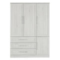 4 Door Wardrobe Armoire With 3 Drawers