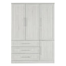 4 Door Wardrobe Armoire With 3 Drawers
