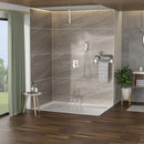 Dual Shower Head System With Ceiling Mount And Rough In Valve