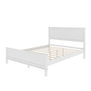 Mid-Century Platform Bed With Headboard And Slat Support, No Box Spring Needed