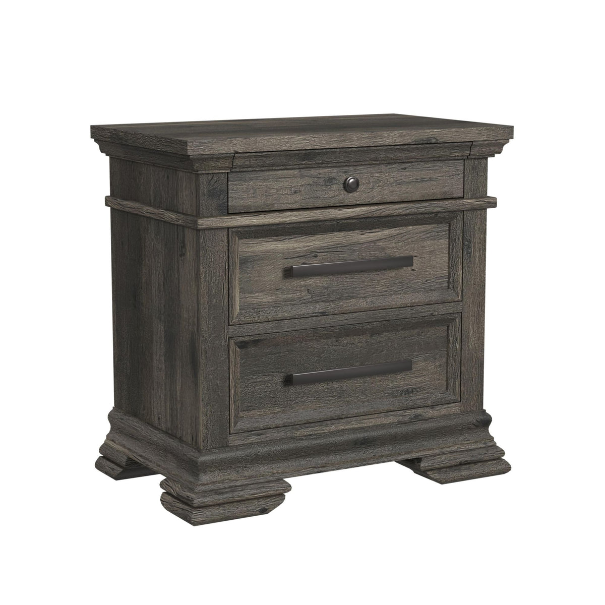 Park Ridge Sleigh Storage Bedroom Set in Dark Gray by Elements International, view 3