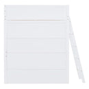 Modern Loft Bed With Desk And Shelves