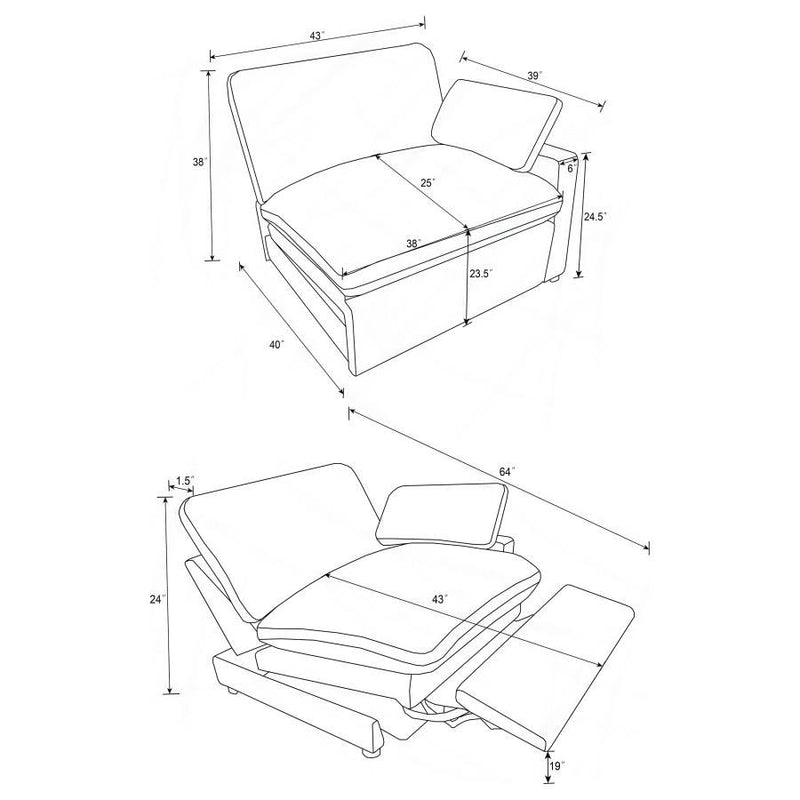 Collins - Modular Power Sofa