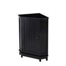 Bathroom Cabinet Triangle Corner Storage Cabinet With Adjustable Shelf Modern Style