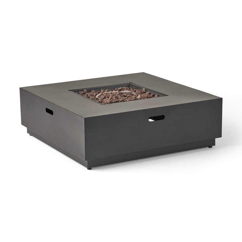 Modern Square Fire Pit With 50,000 Btu