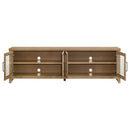 Brenham - 79" 4-Door TV Stand Media Console - Washed Oak