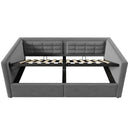 Upholstered Hydraulic Storage Daybed With USB & Type C Charging