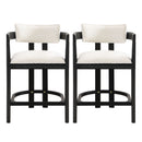 Contemporary Upholstered Counter Stools Set