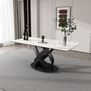 Rectangular Dining Table - Black / White