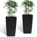 Indoor Outdoor Planter With Automatic Watering System (Set of 2)