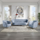 Bayram - Sofa - Light Gray Velvet - Atlantic Fine Furniture Inc