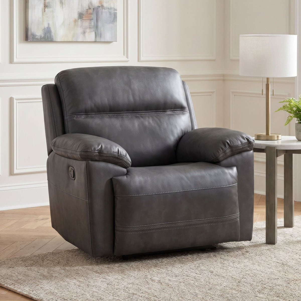 Camaro Recliner in Nugget Gray by Elements International, view 5