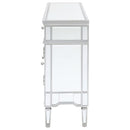 Duchess - 5-Drawer Mirrored Storage Accent Cabinet - Silver