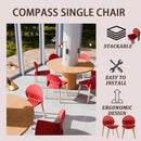 4 Piece Set Of Single Chairs With A Design Combining Modern And Traditional Elements