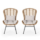 Calypso - Outdoor Chair With Water Resistance Cushion And Iron Frame