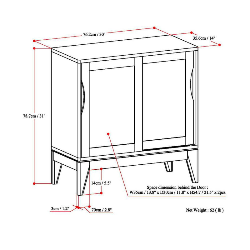 Harper - Low Storage Handcrafted Cabinet