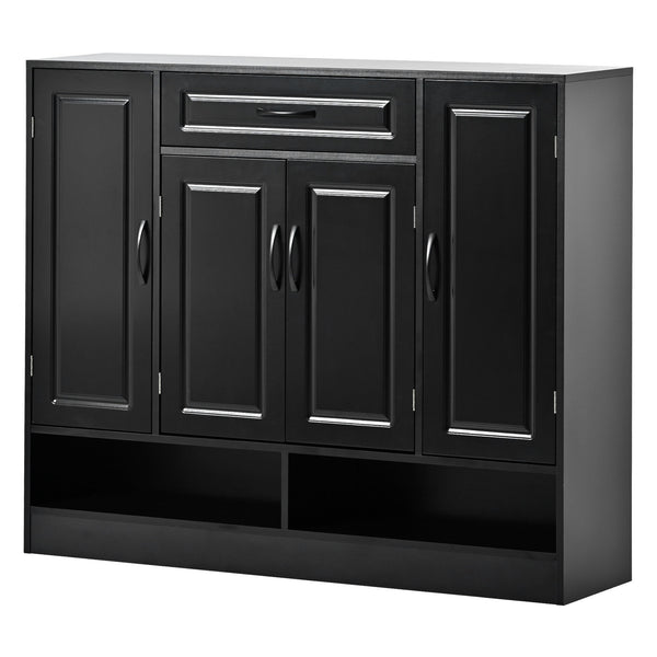 Sleek And Modern Shoe Cabinet With Adjustable Shelves, Space Saving Design