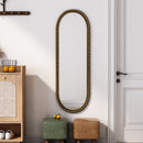 Oval Retro Mirror, Wall Hanging Mirror For Living Room