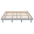 Modern Design Queen Floating Platform Bed Frame for Grey Color