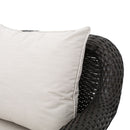 Amaya - Outdoor Swivel Rocker Chair With Water Resistant Cushions - Brown / Beige