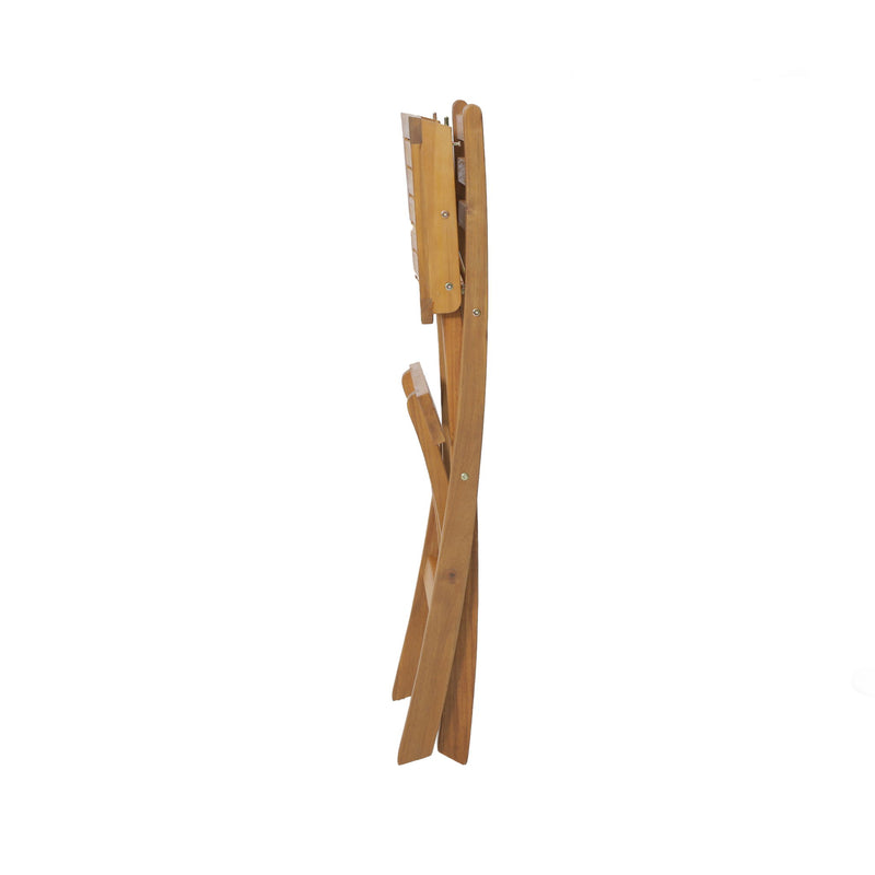 Outdoor Acacia Wood Folding Patio Barstool