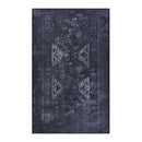 Maval - 8' X 10' Area Rug Washable - Black / Gray