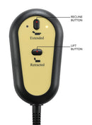 Sanger - Upholstered Power Lift Massage Recliner